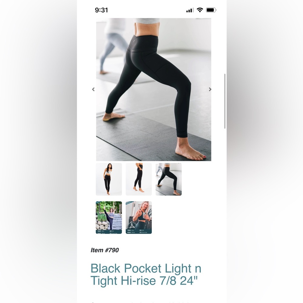 Zyia Black Light N Tight Leggings